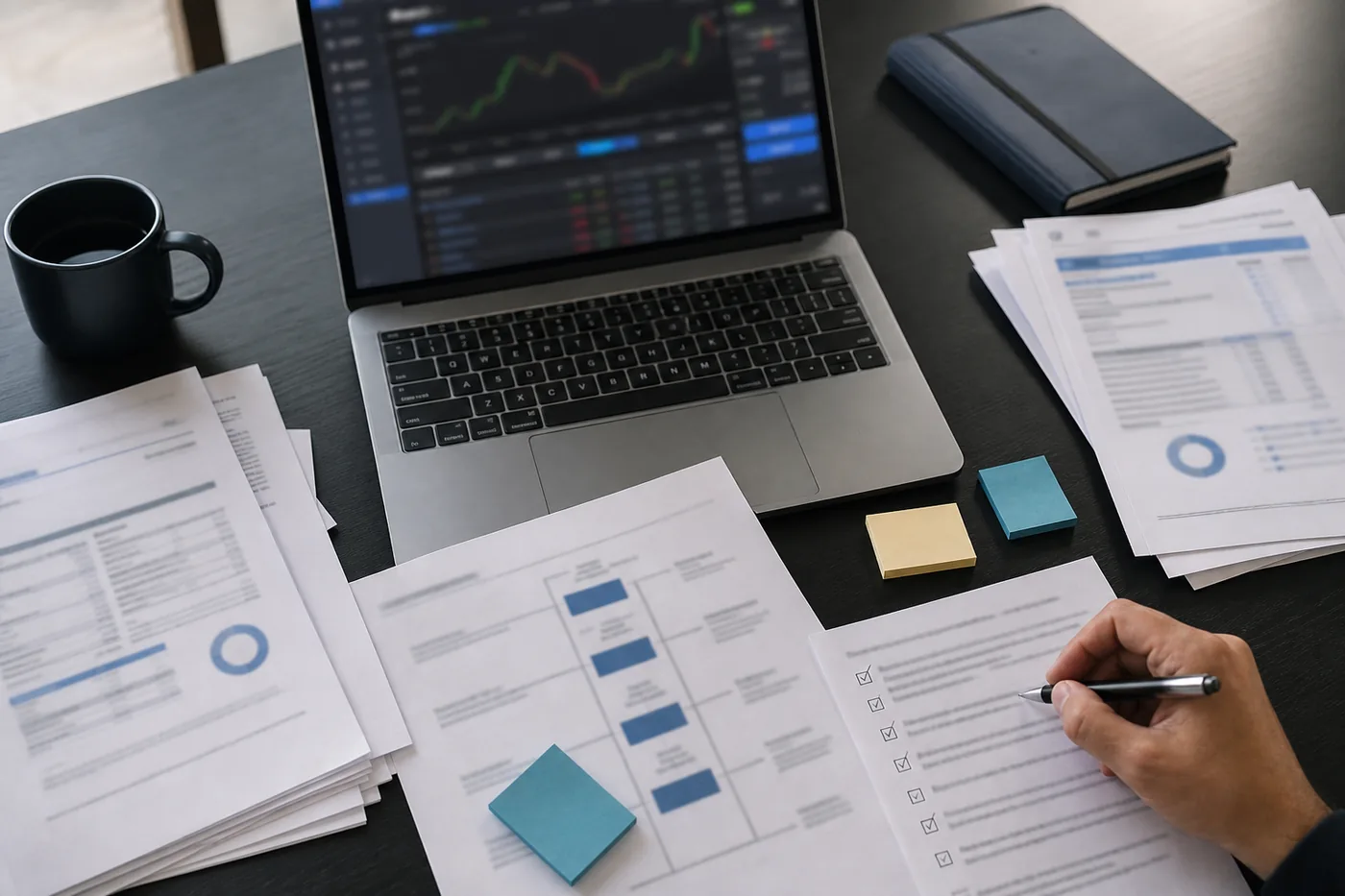Analysis of a brokerage platform, documents, and transactions